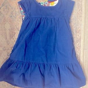 Blue Corduroy Boden dress 3T-4T